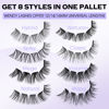 Picture of Lash Clusters Individual Lashes 8 Styles Mixed in One Box Wide Stem Cluster Eyelashes Wispy D Curl DIY Eyelash Clusters 12mm 14mm 16mm Lash That Look Like Extensions Soft and Resuable Cluster Eyelashes(8 Styles-0.07-D,12mm)