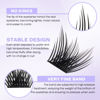 Picture of Lash Clusters Individual Lashes 8 Styles Mixed in One Box Wide Stem Cluster Eyelashes Wispy D Curl DIY Eyelash Clusters 12mm 14mm 16mm Lash That Look Like Extensions Soft and Resuable Cluster Eyelashes(8 Styles-0.07-D,12mm)