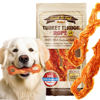 Picture of Gootoe Turkey Tendon Dog Treats - 100% USA-Sourced, Natural Snack, Premium Training Chews, Hypoallergenic, Reseal Value Bags, Size for Large Dogs, Rope (Large) 2 Unit/Pack