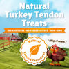 Picture of Gootoe Turkey Tendon Dog Treats - 100% USA-Sourced, Natural Snack, Premium Training Chews, Hypoallergenic, Reseal Value Bags, Size for Large Dogs, Rope (Large) 2 Unit/Pack