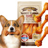 Picture of Gootoe Turkey Tendon Dog Treats - 100% USA-Sourced, Natural Snack, Premium Training Chews, Hypoallergenic, Reseal Value Bags, Size for Medium Dogs, Bone (Medium) 3 Unit/Pack