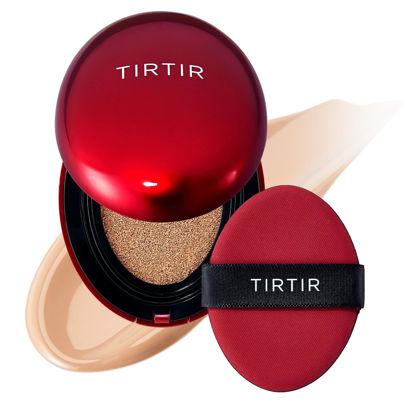 Picture of [*Mini Size*] TIRTIR Mask Fit Red Cushion Foundation | Long-Lasting, Lightweight, Buildable Coverage, Semi-Matte Finish, Korean Cushion Foundation (#22N Shell Beige, 0.15 Fl Oz)