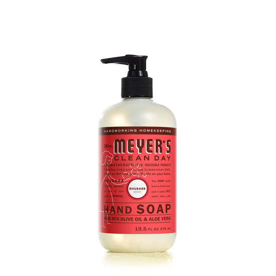 Picture of Mrs. Meyer's Hand Soap, Made with Essential Oils, Biodegradable Formula, Rhubarb, 12.5 fl. oz