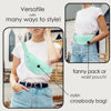 Picture of MAXTOP Large Crossbody Fanny Pack with 4-Zipper Pockets,Gifts for Enjoy Sports Festival Workout Traveling Running Casual Hands-Free Wallets Waist Pack Phone Bag Fits All Phones