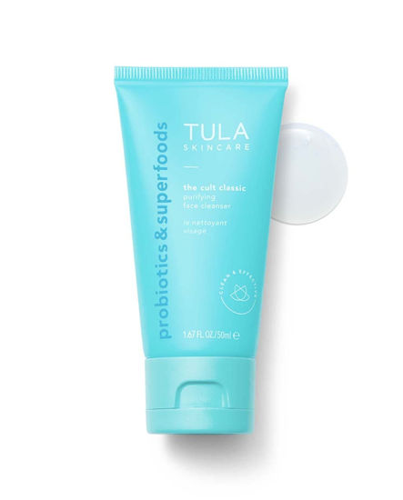 Picture of TULA Skin Care The Cult Classic Purifying Face Cleanser (Travel-Size) | Gentle and Effective Face Wash, Makeup Remover, Nourishing and Hydrating | 1.67 oz.