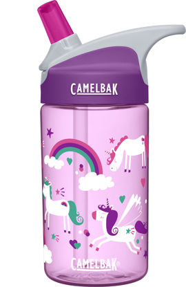 Picture of CamelBak eddy Kids Water Bottle - CamelBak Kids Big Bite Valve - Spill Proof - Water Bottle For Kids - BPA-Free Water Bottle - 12oz, Unicorns