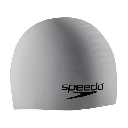 Picture of Speedo Unisex-Adult Swim Cap Silicone, Silver