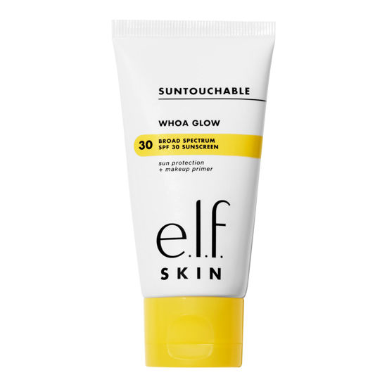 Picture of e.l.f. SKIN Suntouchable Whoa Glow SPF 30, Sunscreen & Makeup Primer For A Glowy Finish, Made With Hyaluronic Acid, Vegan & Cruelty-Free, Packaging May Vary, Sunburst