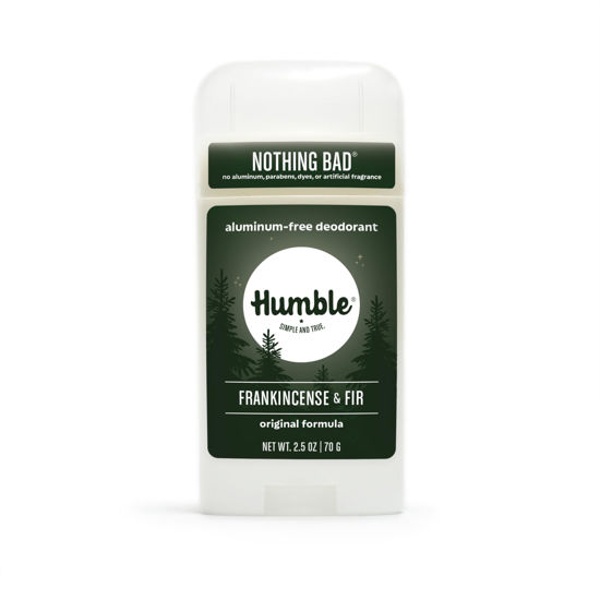 Picture of HUMBLE BRANDS Original Formula Aluminum-free Deodorant. Long Lasting Odor Control with Baking Soda and Essential Oils, Frankincense & Fir, Pack of 1