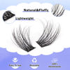 Picture of FANXITON Natural Lash Extension Kit Fluffy D Curl Lash Clusters 288 pcs 10-18 mm Mix DIY Eyelash Extension Kit with Lash Bond and Seal Lash Tweezers Individual Lashes For Beginners