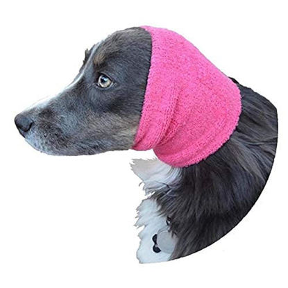 Picture of Happy Hoodie The Original Dog & Cat Calming Band, Anxiety Relief/Noise Protection-Grooming-Thunder-Fireworks (Large, Pink)