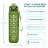 Picture of Enerbone 32 oz Drinking Water Bottle with Times to Drink and Straw, Motivational with Carrying Strap, Leakproof BPA & Toxic Free, Ensure You Drink Enough Water for Fitness Gym Outdoor