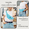 Picture of MAXTOP Large Crossbody Fanny Pack with 4-Zipper Pockets,Gifts for Enjoy Sports Festival Workout Traveling Running Casual Hands-Free Wallets Waist Pack Phone Bag Fits All Phones