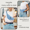 Picture of MAXTOP Large Crossbody Fanny Pack with 4-Zipper Pockets,Gifts for Enjoy Sports Festival Workout Traveling Running Casual Hands-Free Wallets Waist Pack Phone Bag Fits All Phones