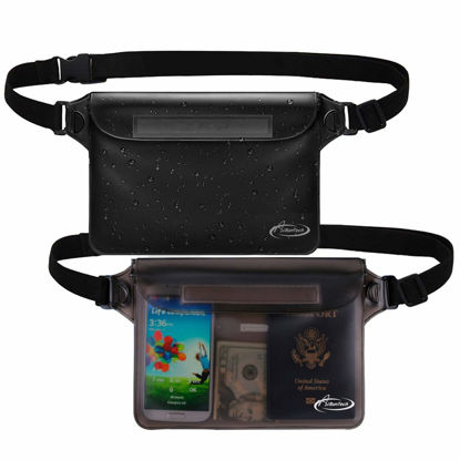 Picture of AiRunTech Waterproof Fanny Pack,Waterproof Pouch for Phone Passport Wallet Purse with Waist Strap,Floating Waterproof Bags for Travel Beach Swimming Kayaking Boating Pool Accessories