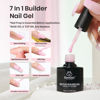 Picture of Beetles Builder Gel Polish 7 in 1 Builder Strengthener Gel 6 Colors Nude Pink Milky White Brown Hard Gel Nail Extension Gel for Nail Art Design