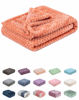 Picture of Fuzzy Blanket or Fluffy Blanket for Baby, Soft Warm Cozy Coral Fleece Toddler, Infant or Newborn Receiving Blanket for Crib, Stroller, Travel, Decorative (28Wx40L, XS-Grapefruit)