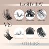 Picture of LASHVIEW Lash Clusters 144 Pcs Cluster Lashes DIY Eyelash Extensions Mega Volume Reusable Individual Look Super Thin Band & Soft(Natural,D+-10-16mix)