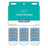 Picture of Amazon Basics 3-Blade Razor Refills for Men with Dual Lubrication, 12 Cartridges (Fits Amazon Basics Razor Handles only) (Previously Solimo)