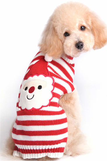 Picture of BOBIBI Dog Sweater Christmas Santa Pet Cat Winter Knitwear Warm Clothes