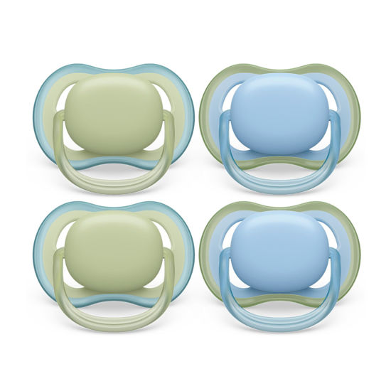 Picture of Philips Avent Ultra Air Pacifier - 4 x Light, Breathable Baby Pacifiers for Babies Aged 0-6 Months, BPA Free with Sterilizer Carry Case, SCF085/48