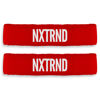 Picture of Nxtrnd Bicep Bands for Football, Slim Arm Sweat Bands, Sold as a Pair (Red) One Size Fits Most