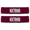 Picture of Nxtrnd Bicep Bands for Football, Slim Arm Sweat Bands, Sold as a Pair (Maroon)