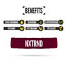 Picture of Nxtrnd Bicep Bands for Football, Slim Arm Sweat Bands, Sold as a Pair (Maroon)