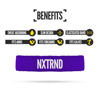 Picture of Nxtrnd Bicep Bands for Football, Slim Arm Sweat Bands, Sold as a Pair (Purple) One Size Fits Most