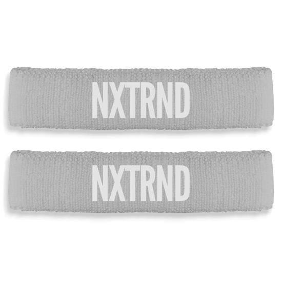 Picture of Nxtrnd Bicep Bands for Football, Slim Arm Sweat Bands, Sold as a Pair (Grey) One Size Fits Most