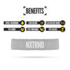 Picture of Nxtrnd Bicep Bands for Football, Slim Arm Sweat Bands, Sold as a Pair (Grey) One Size Fits Most