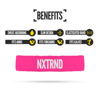 Picture of Nxtrnd Bicep Bands for Football, Slim Arm Sweat Bands, Sold as a Pair (Pink) One Size Fits Most