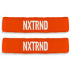 Picture of Nxtrnd Bicep Bands for Football, Slim Arm Sweat Bands, Sold as a Pair (Orange) One Size Fits Most