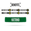 Picture of Nxtrnd Bicep Bands for Football, Slim Arm Sweat Bands, Sold as a Pair (Dark Green) One Size Fits Most