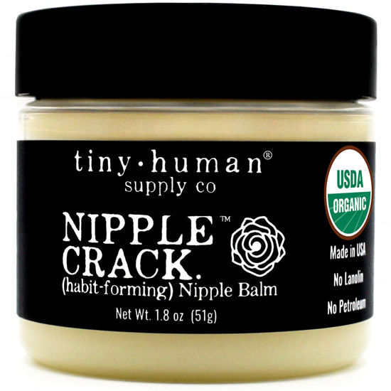 Picture of Organic Nipple Cream, Nipple Crack Lanolin Free Nipple Butter, Balm for Breastfeeding Mother, No Need to Wash Off, Safe for Baby and Mama