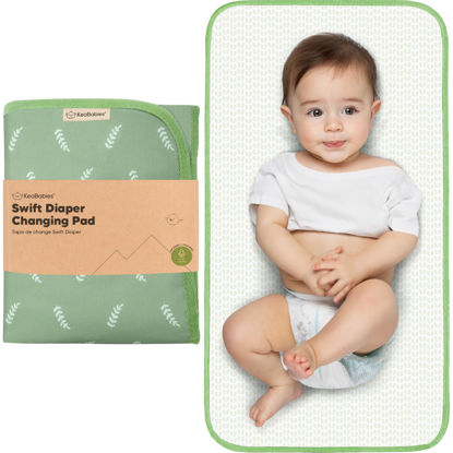 Picture of Portable Diaper Changing Pad - Waterproof Foldable Baby Changing Mat - Travel Diaper Change Mat - Lightweight Changing Pads for Baby - Baby Changer - Machine Washable (Acacia)