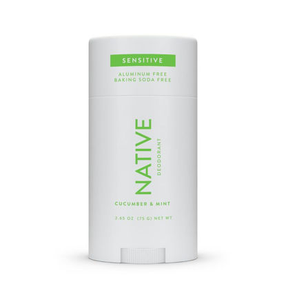 Picture of Native Sensitive Deodorant Contains Naturally Derived Ingredients, 72 Hour Odor Control | Deodorant for Women & Men, Aluminum Free with Baking Soda, Coconut Oil and Shea Butter, Cucumber & Mint