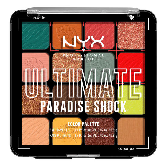 Picture of NYX PROFESSIONAL MAKEUP, Ultimate Shadow Palette, Eyeshadow Palette - Paradise Shock