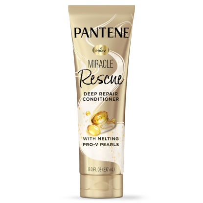 Picture of Pantene Miracle Rescue Deep Conditioner - Melting Pro-V Pearls for Dry, Damaged or Color-Treated Hair, Softens and Repairs, 8.0 oz