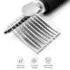 Picture of Poodle Pet Dematting Fur Rake Comb Brush Tool - Dog and Cat Comb with Long 2.5 Inches Steel Safety Blades for Detangling Matted or Knotted Undercoat Hair (Black, Dematting Comb)