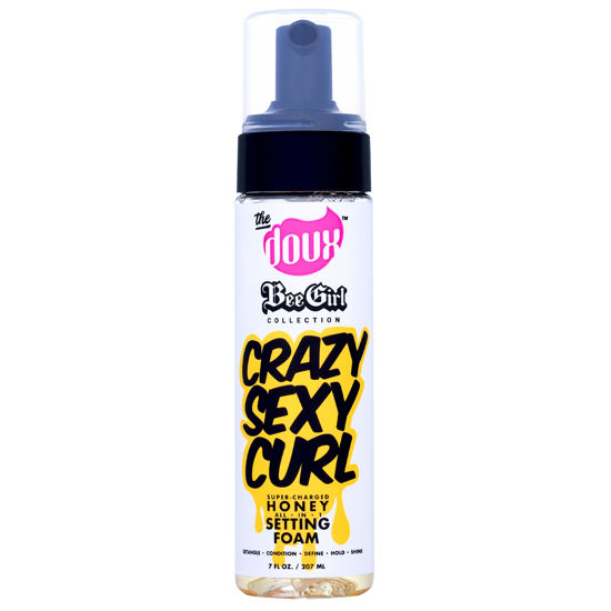 Picture of The Doux CRAZYSEXYCURL Honey Setting Foam - Curly Hair Mousse - All-in-One Styler for All Hair Types - 7 oz