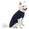 Picture of Blueberry Pet Classic Wool Blend Cable Knit Pullover Dog Sweater in Dress Blue, Back Length 10", Pack of 1 Clothes for Dogs