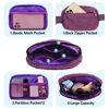 Picture of jealkip Fleece Belt Bag with Adjustable Strap for Women and Men Crossbody Fanny Bag Bum Bag, Waist Pack for Hiking Workout Sports Travel Light Purple