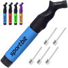 Picture of SPORTBIT Ball Pump with 5 Needles - Push & Pull Inflating System - Great for All Exercise Balls - Volleyball Pump, Basketball Inflator, Football & Soccer Ball Air Pump - Goes with Needles Set