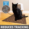 Picture of Drymate Original Cat Litter Mat, Contains Mess from Box, Protects Floors, Urine-Proof, Machine Washable, Soft on Kitty Paws, Absorbent, Waterproof (USA Made, Recycled Content) (20”x28”)(BrownTanPaw)