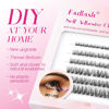 Picture of FADLASH Self Adhesive Lash Clusters, No Glue Needed DIY Eyelash Extensions Kit, Pre Glued Eyelashes, Easy to Apply Lash Extension No Damage Quick & Easy (Z3-D-8-16mm)