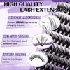 Picture of Lash Extension Kit for Beginners Eyelash Extension Kit Manga Lash Clusters Kit 280 PCS Individual Lashes Kit Volume 40D Soft D Curl Eye Lash Extension Lash Kit(Manga-40D-D-9-16MIX)