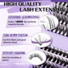 Picture of Lash Extension Kit for Beginners Eyelash Extension Kit Manga Lash Clusters Kit 280 PCS Individual Lashes Kit Volume 30D+40D Soft D Curl Eye Lash Extension Lash Kit(Manga-30D+40D-D-9-16MIX)