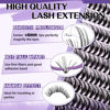 Picture of Lash Extension Kit for Beginners Eyelash Extension Kit Manga Lash Clusters Kit 280 PCS Individual Lashes Kit Volume 30D Soft D Curl Eye Lash Extension Lash Kit(Manga-30D-D-9-16MIX)