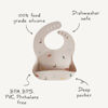 Picture of mushie Silicone Baby Bib | Adjustable Fit Waterproof Bibs (Pretzel)